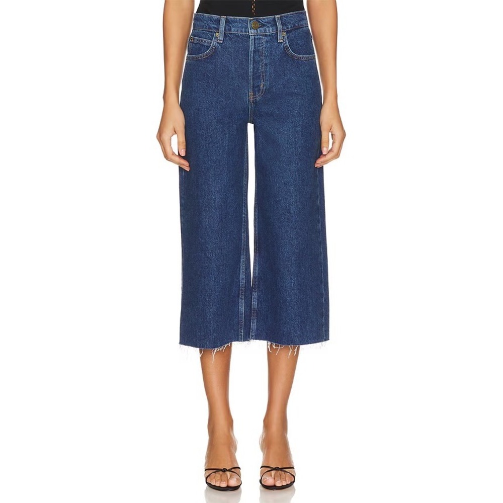 NWT‎ FRAME Easy Capri High Rise Straight Leg Crop Jeans Dark Wash Size 29